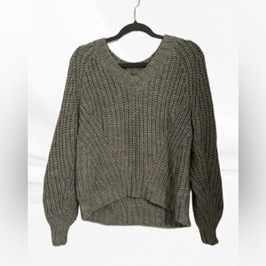 GREEN AMERICAN EAGLE KNIT SWEATER